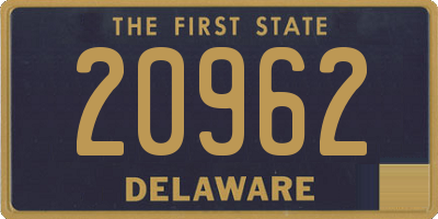 DE license plate 20962