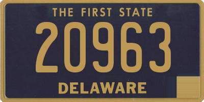 DE license plate 20963