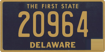 DE license plate 20964