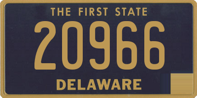 DE license plate 20966