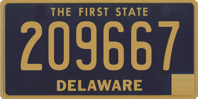 DE license plate 209667