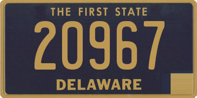 DE license plate 20967