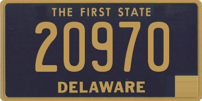 DE license plate 20970