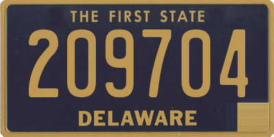 DE license plate 209704