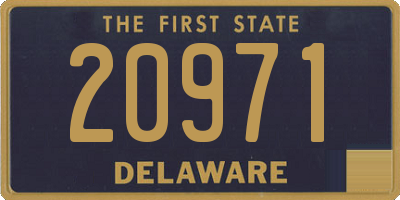 DE license plate 20971