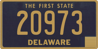 DE license plate 20973