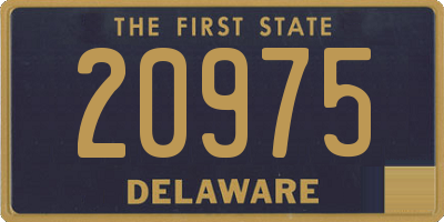 DE license plate 20975