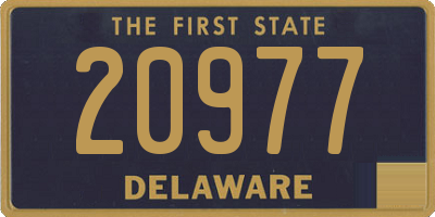 DE license plate 20977