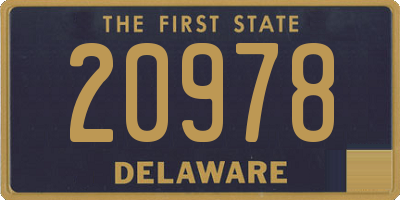 DE license plate 20978