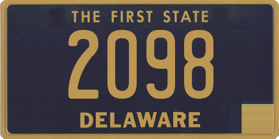 DE license plate 2098