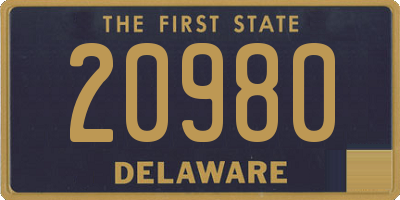 DE license plate 20980