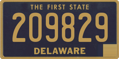 DE license plate 209829