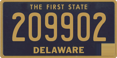 DE license plate 209902