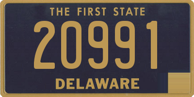 DE license plate 20991