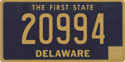 DE license plate 20994