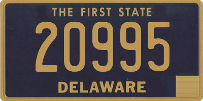 DE license plate 20995