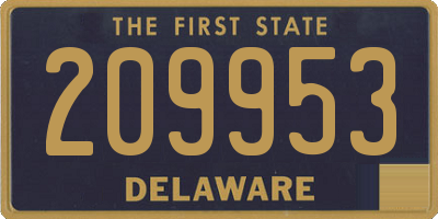 DE license plate 209953