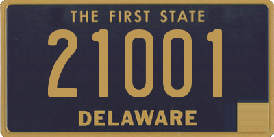 DE license plate 21001