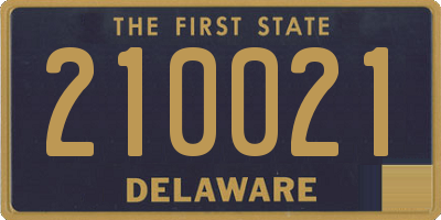 DE license plate 210021