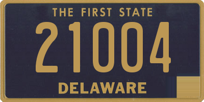 DE license plate 21004