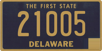 DE license plate 21005