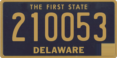 DE license plate 210053