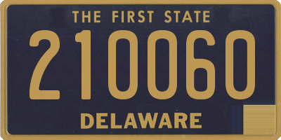 DE license plate 210060