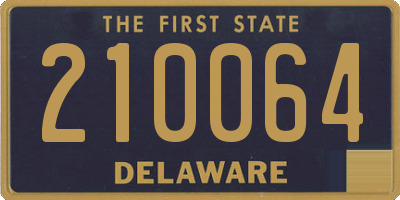 DE license plate 210064