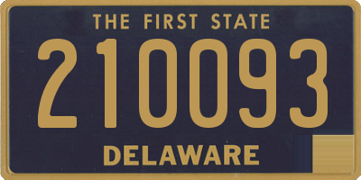 DE license plate 210093