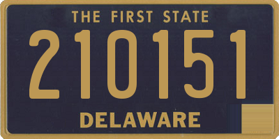DE license plate 210151