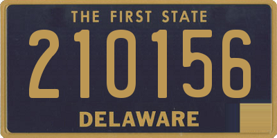 DE license plate 210156