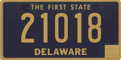 DE license plate 21018