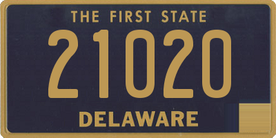 DE license plate 21020