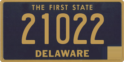 DE license plate 21022