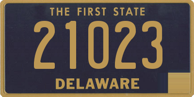 DE license plate 21023