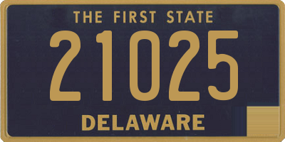 DE license plate 21025