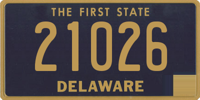 DE license plate 21026