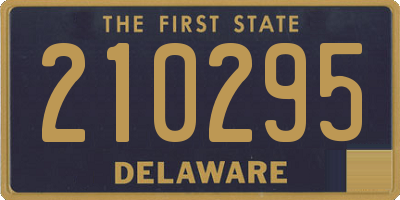 DE license plate 210295