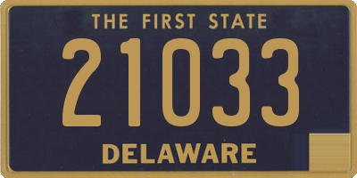 DE license plate 21033