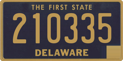 DE license plate 210335