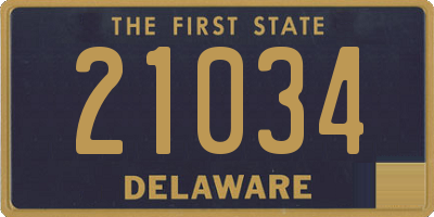 DE license plate 21034