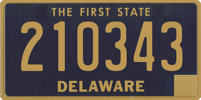 DE license plate 210343