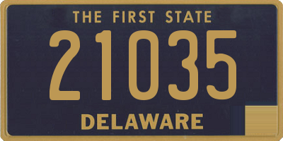 DE license plate 21035