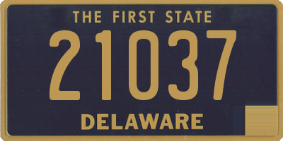 DE license plate 21037