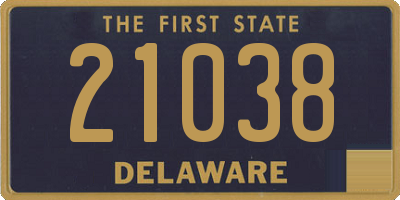 DE license plate 21038