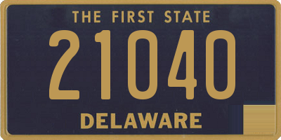 DE license plate 21040