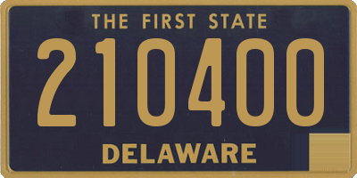 DE license plate 210400