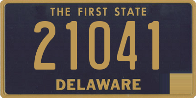 DE license plate 21041