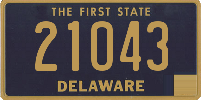 DE license plate 21043