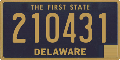 DE license plate 210431